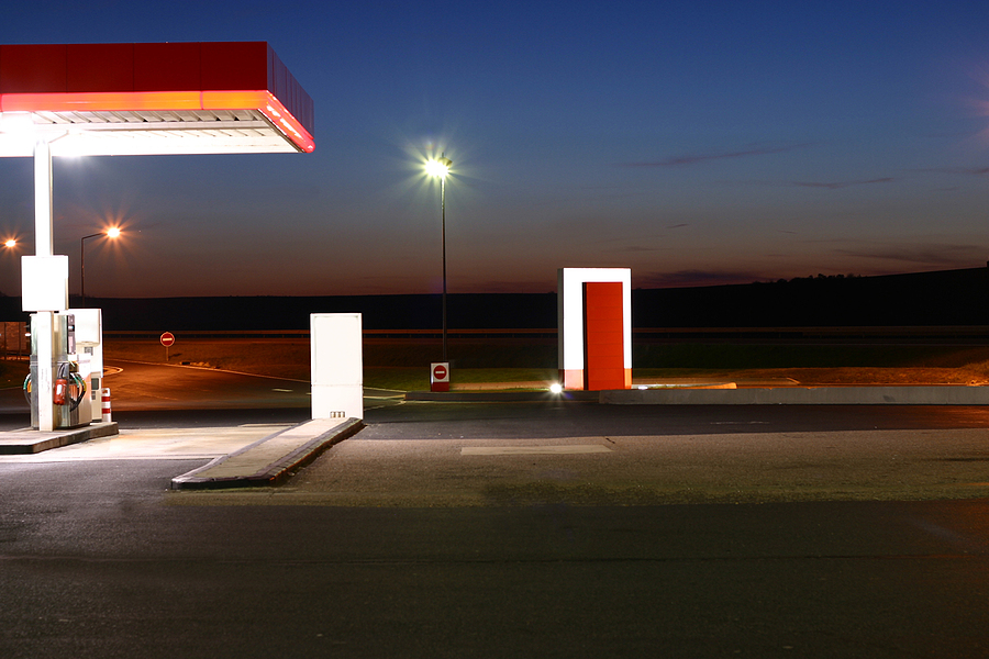 Bigstock Gas Station At Night 15028736