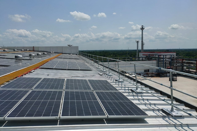 Rooftop Guardrails for Metal Roof 