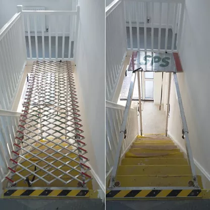 StairSpan Absturzsicherung in Treppenhäusern