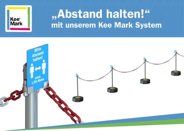 Schild Abstand Halten