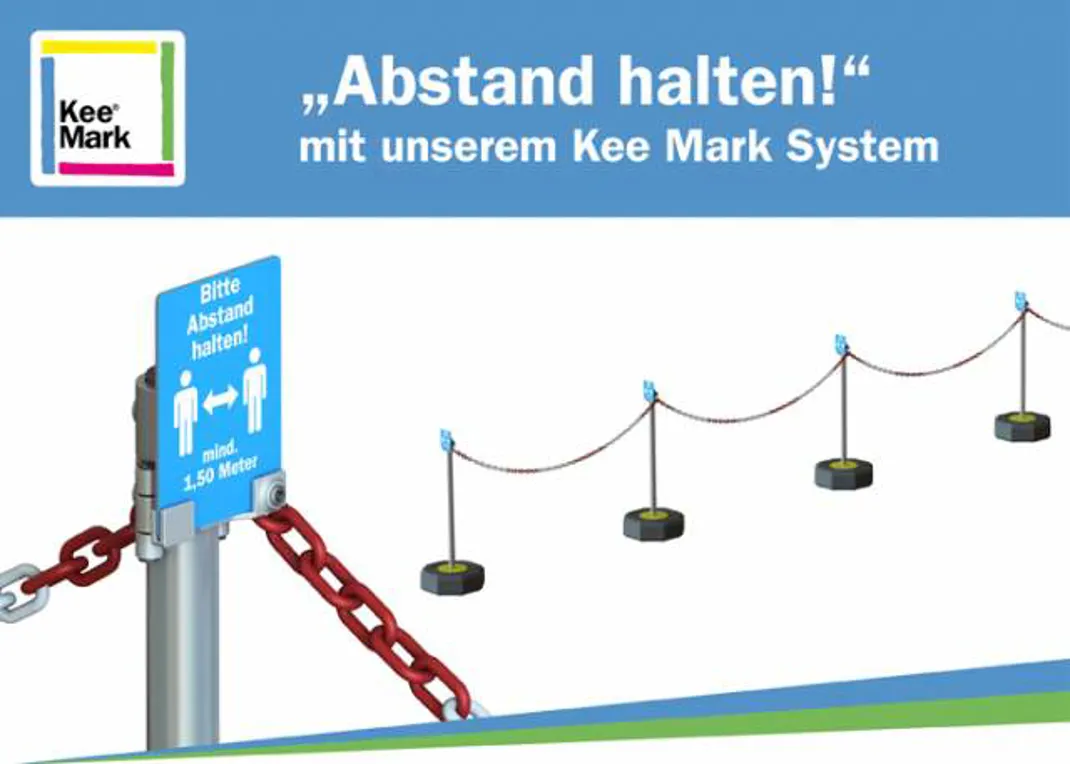Schild Abstand Halten