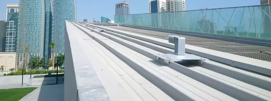 Seilsicherungssystem für den Einsatz auf Dächern